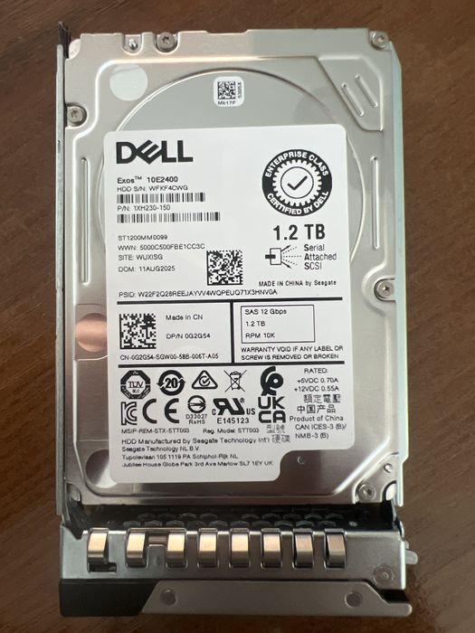 Новый ssd диск для сервера Dell на 1.2 Тб
