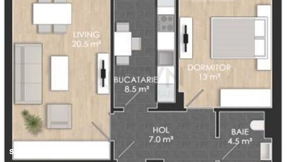 BEST PRICE 2 Camere cu terasa Complex Atria