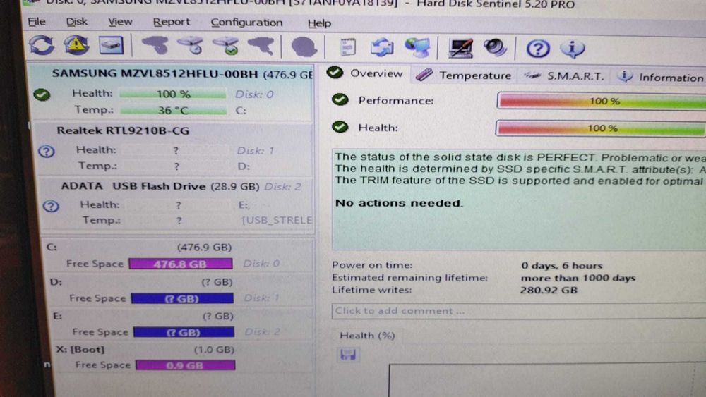 SSD 512GB Samsung M2 Nvme  PCIE gen4 , Nou, Garantie 1 AN, format 2280