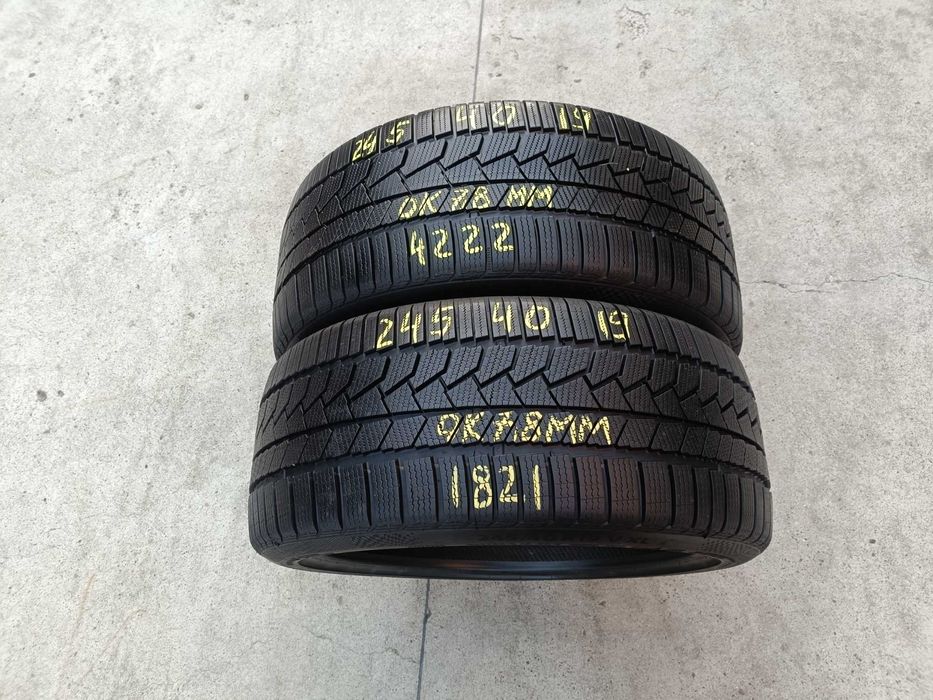 Doua anvelope iarna 245 40 19 continental wintercontact TS 860S 7,8 mm