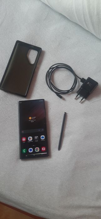 Samsung galaxy s22 ultra MIC DEFECT 8/128 gb black 5g husa incarcator
