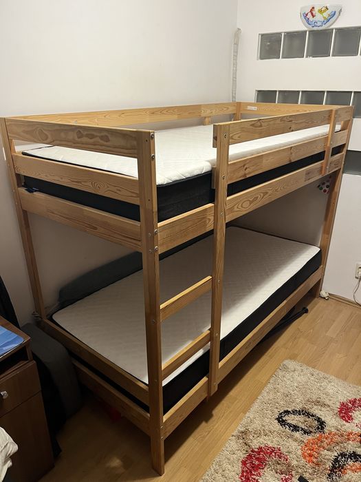 Pat Suprapus,lemn de pin,90x200 cm