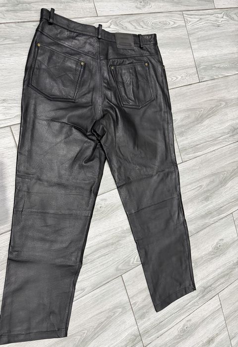 Pantaloni moto piele retro