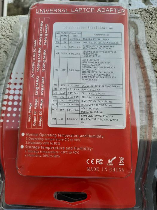 Incarcator de laptop universal cu 13 mufe