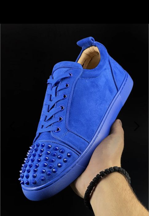 Louboutin Blue Velour