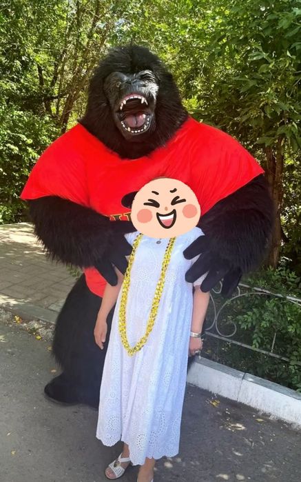 Надувной костюм гориллы