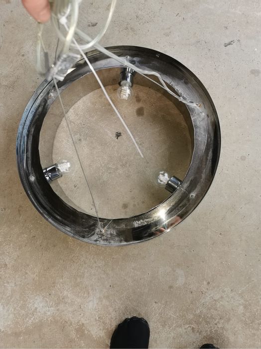 Candelabru rotund de inox