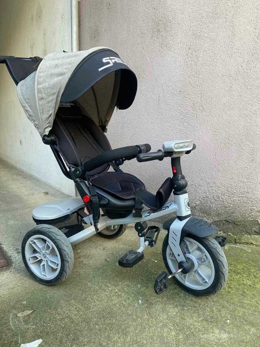 LORELLI Premium Триколка 360° SPEEDY Air Grey Black