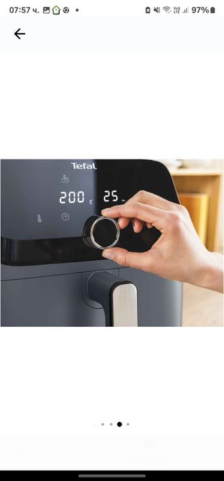 Фритюрник с горещ въздух Tefal Easy Fry Mega EY855BE0, 2020W