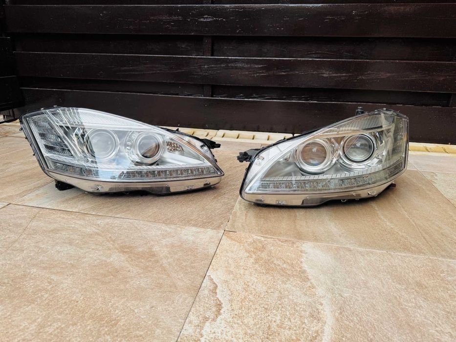 Faruri Mercedes W221 S OEM Facelift Nightvision bi-xenon PRET pe set