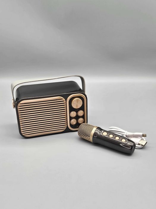 Ретро Bluetooth колонка с микрофон -Bluetooth AUX SD USB
