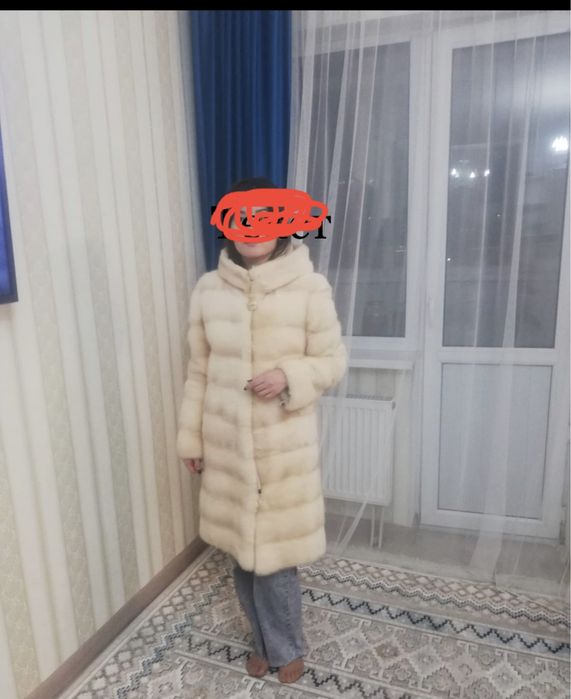 Норковая шуба поперечка