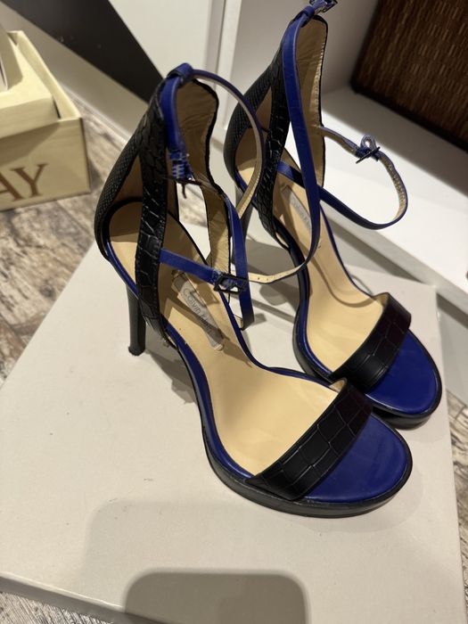 Sandale toc piele Calvin Klein, marime 37