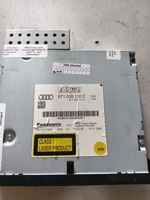 Cd Player Auto Audi A4 Iv (8K2, B8) [ 2007 - 2015 ] Oem 8T1035110C