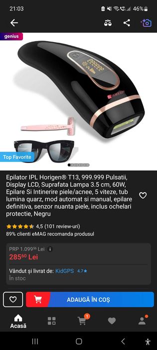 Epilator IPL Horigen