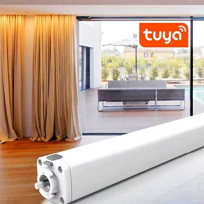 Умные бесшумные электрокарнизы WiFi Tuya Smart комфорт с Яндекс Алисой