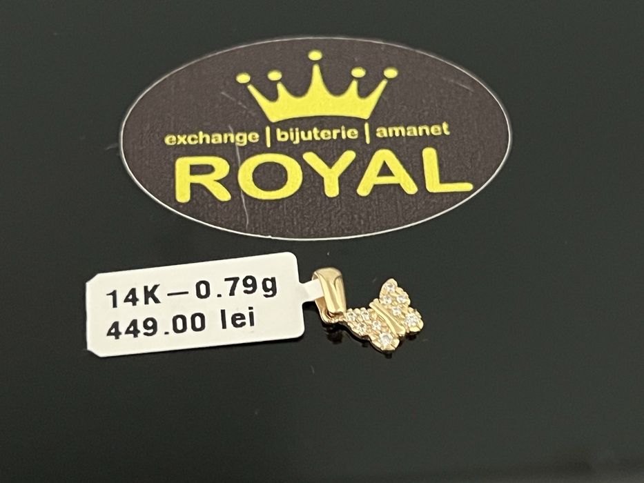 Bijuteria Royal CB : Pandant fluture aur 14K  0,79 grame