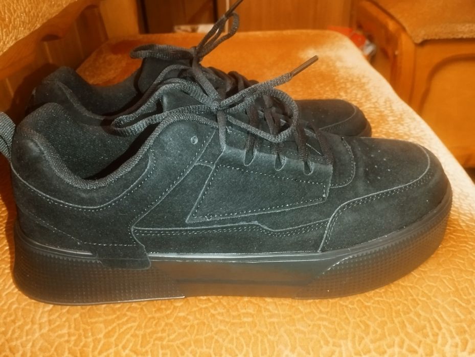 Мужские Винтажные Однотонные туфли