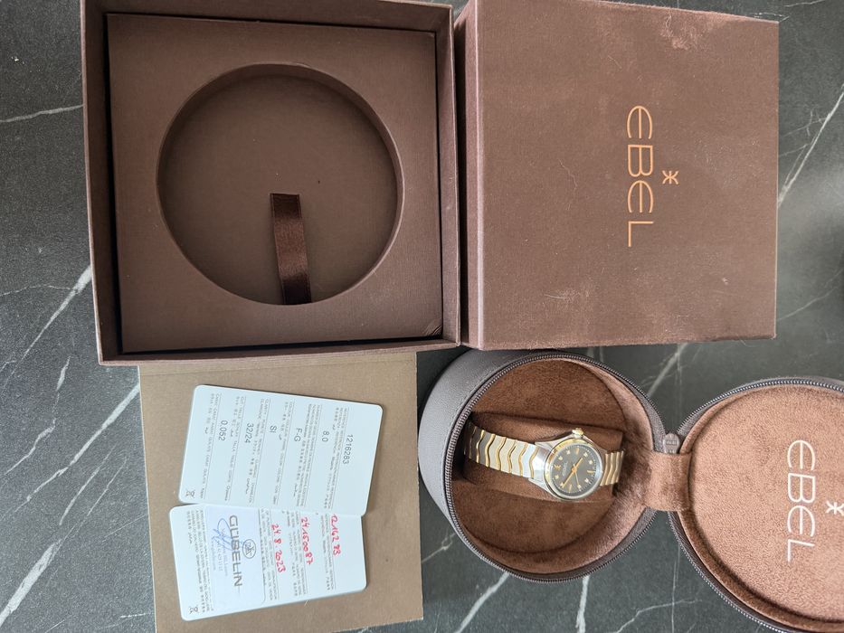 Ceas dama Ebel,cu aur 18k si diamante