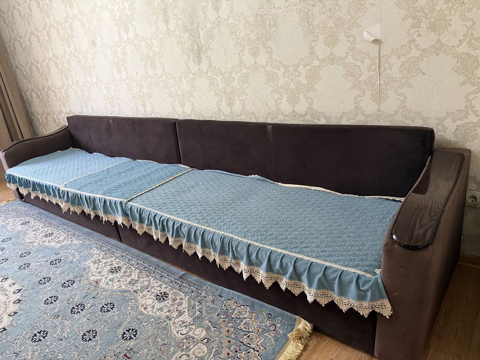Диван 4 метровый Коричневый