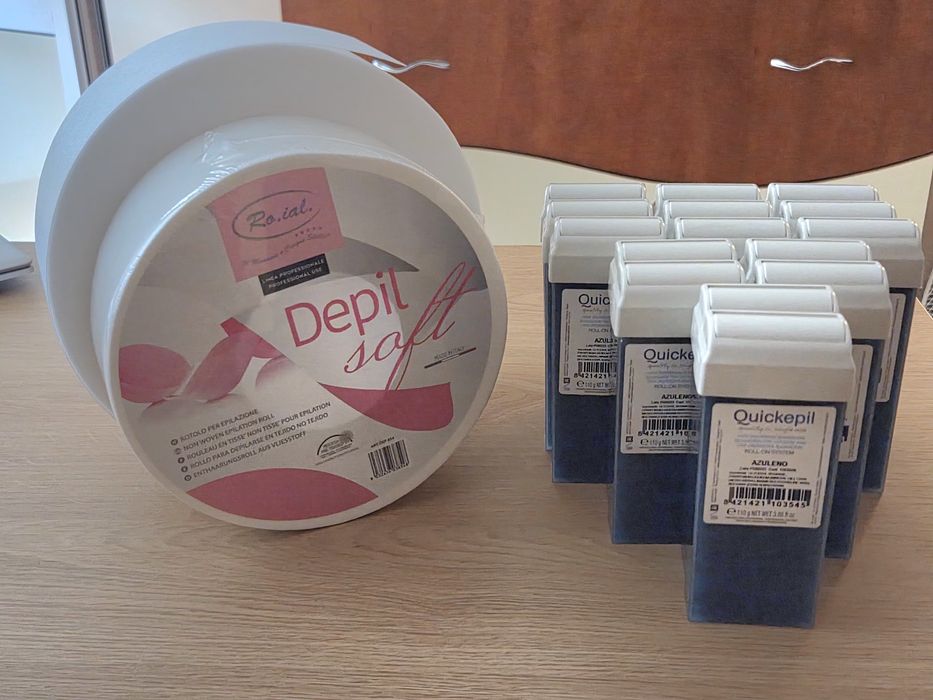Kit pentru epilat (rezerve de ceara și role)