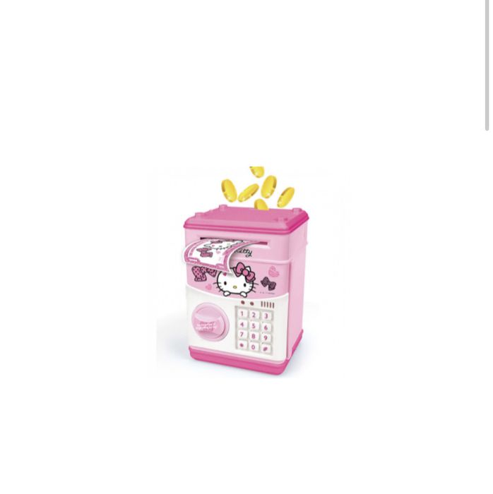 Pusculita interactiva pentru copii cu functie ATM seif si cod pin