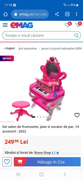 Masa înfrumusețare cu pian