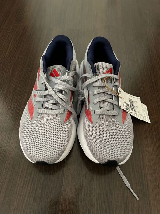 Adidas Duramo RC U, Halo Silver / Pure Ruby / Dark Blue.