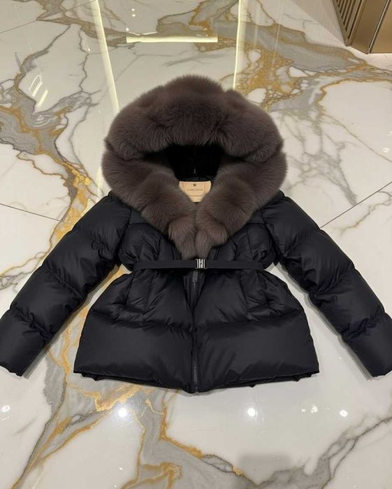 Дамско зимно яке естествен пух