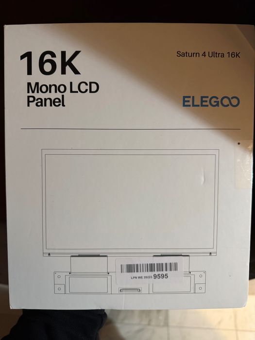 ELEGOO 16K Mono LCD Panel за Saturn 4 Ultra 16k