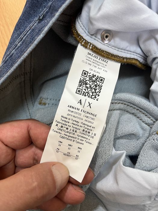 A|X Armani Exchange J33 мъжки дънки W33