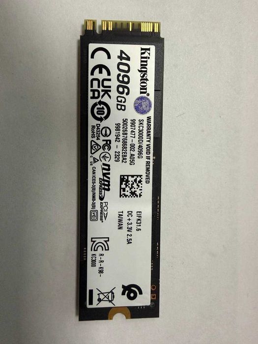 SSD 4TB Kingston KC3ooo (7000MB/s)