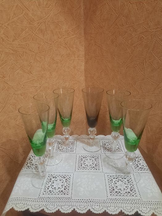 Легендарные,  очень красивые фужеры  "Суздаль", Гусьхрустальный завод,