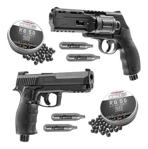 Pistol *UNICAT* V.4 Cu Bile De Cauciuc - HDR HDP Aer Comprimat Co2