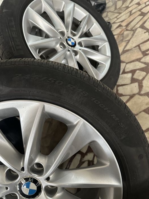 Set 4 jante originale BMW R18 + anvelope Pirelli Sottozero RunFlat 245/50 R18