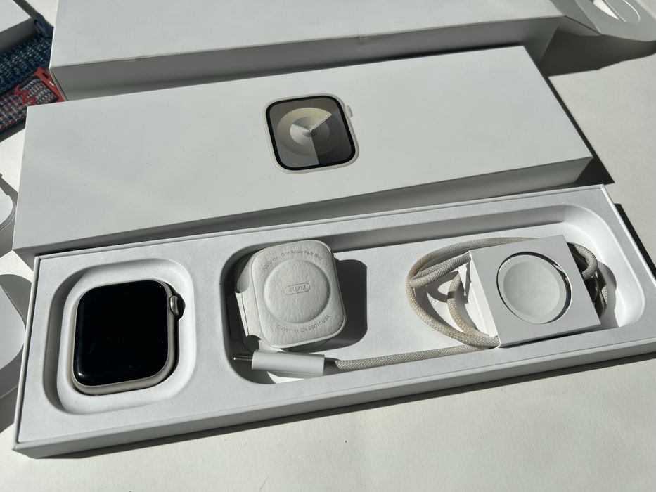Apple Watch Series 9, argintiu, 41 mm