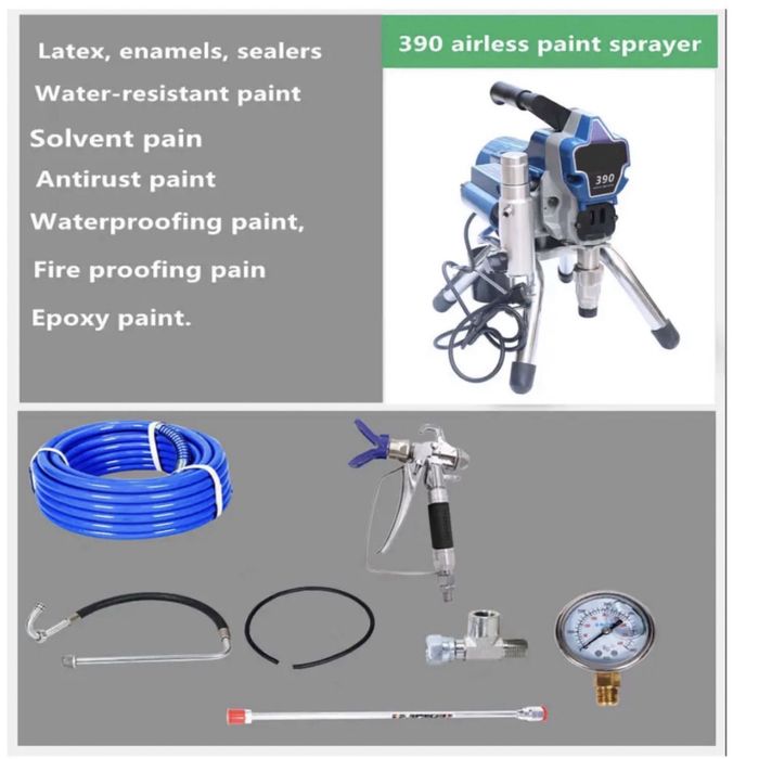GR 390 PC 2,5 л/мин.2200 W Машина за безвъздушно боядисване ! Налична!