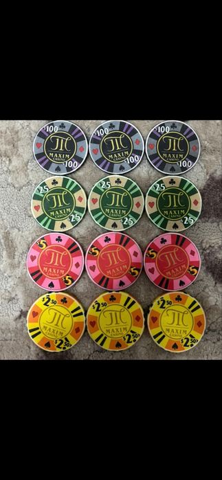 Jetoane poker ceramica