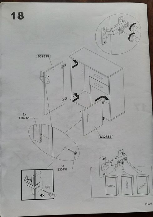 Vând mobilier, în stare bună, cu instrucțiuni de  folosire și asamblare.