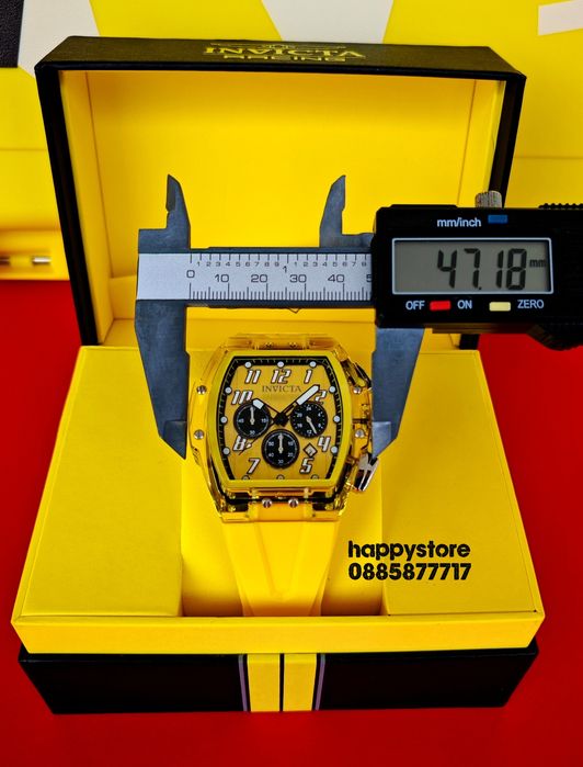INVICTA Ghost Yellow 47 mm, Инвикта нов ръчен часовник