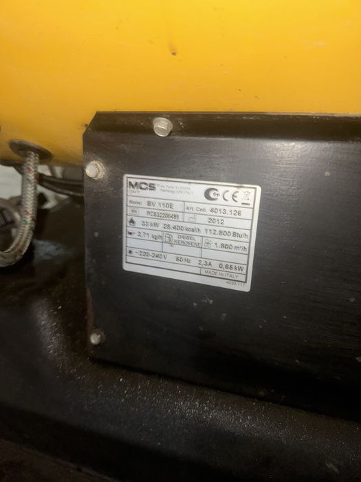 дизельные тепловые пушки Master BV 110 E и Master BV 170 E - Италия