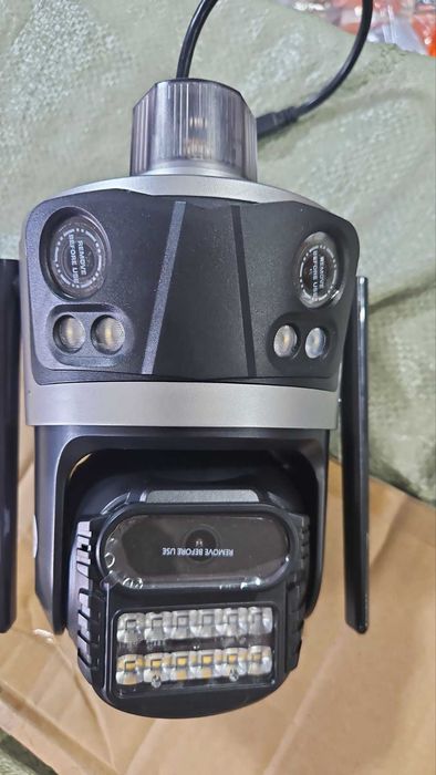 +карта 64GB 12MP IP камера WiFi PTZ 4 лещи 12MP ICSee P17