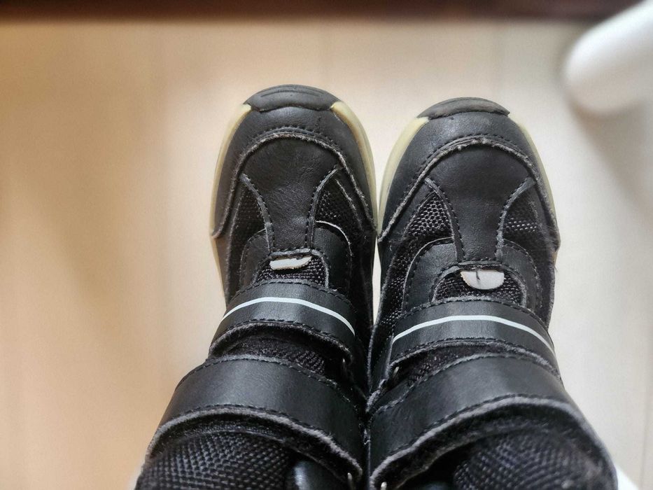 Ghete inalte waterproof din PIELE pentru iarna PRIMIGI nr. 24