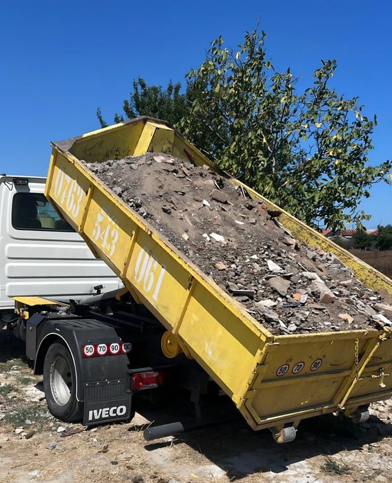 Transport, moluz,colectare  deseuri, bena detasabila, camion,reciclare