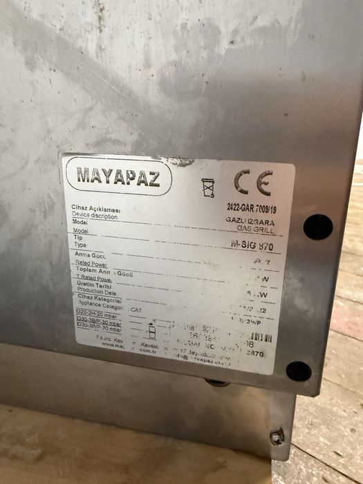 Grill / Gratar pe gaz inox profesional folosit 3 luni