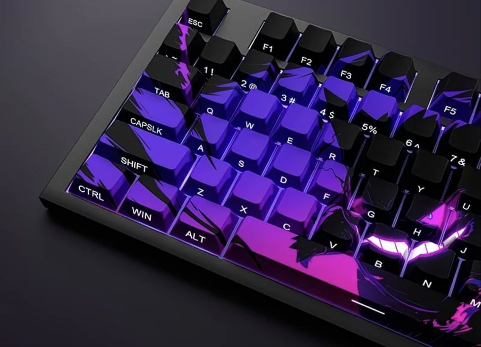 Набор кейкапов Gengar Theme (PBT, Dye-Sub, Side-Print)