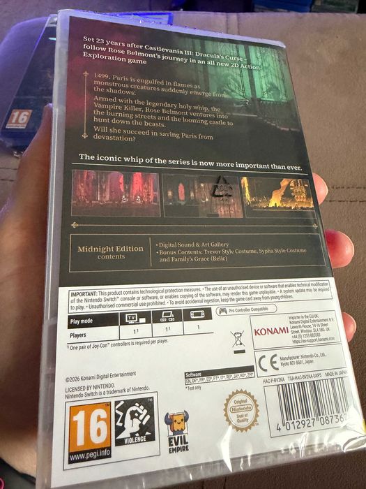 Castlevania Belmont's Curse Nintendo Switch