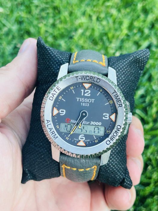 Tissot T-Navigator 3000 T Touch World Time Z270/370 GPS  ETA 42mm timezones t world function