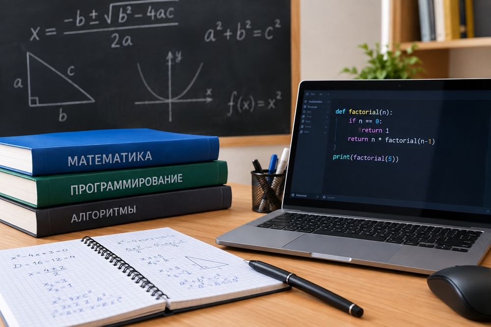 Репетитор по математике и программированию | 5–11 классы