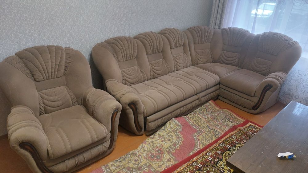 Угловой диван. Раскладной